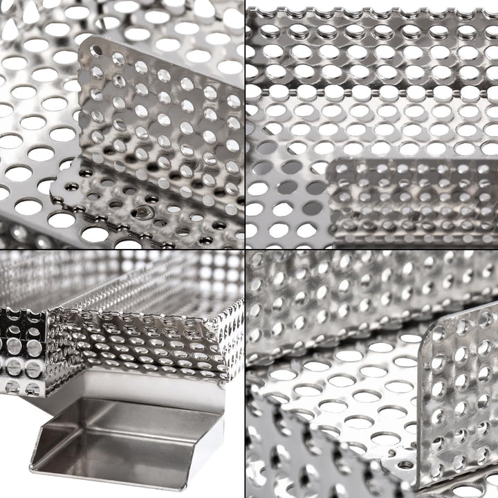 Beeketal 'Smoke XXL' Sparbrand Kaltraucherzeuger aus V4A Edelstahl mit 5 Kammern (L/B/H) ca. 205 x 2