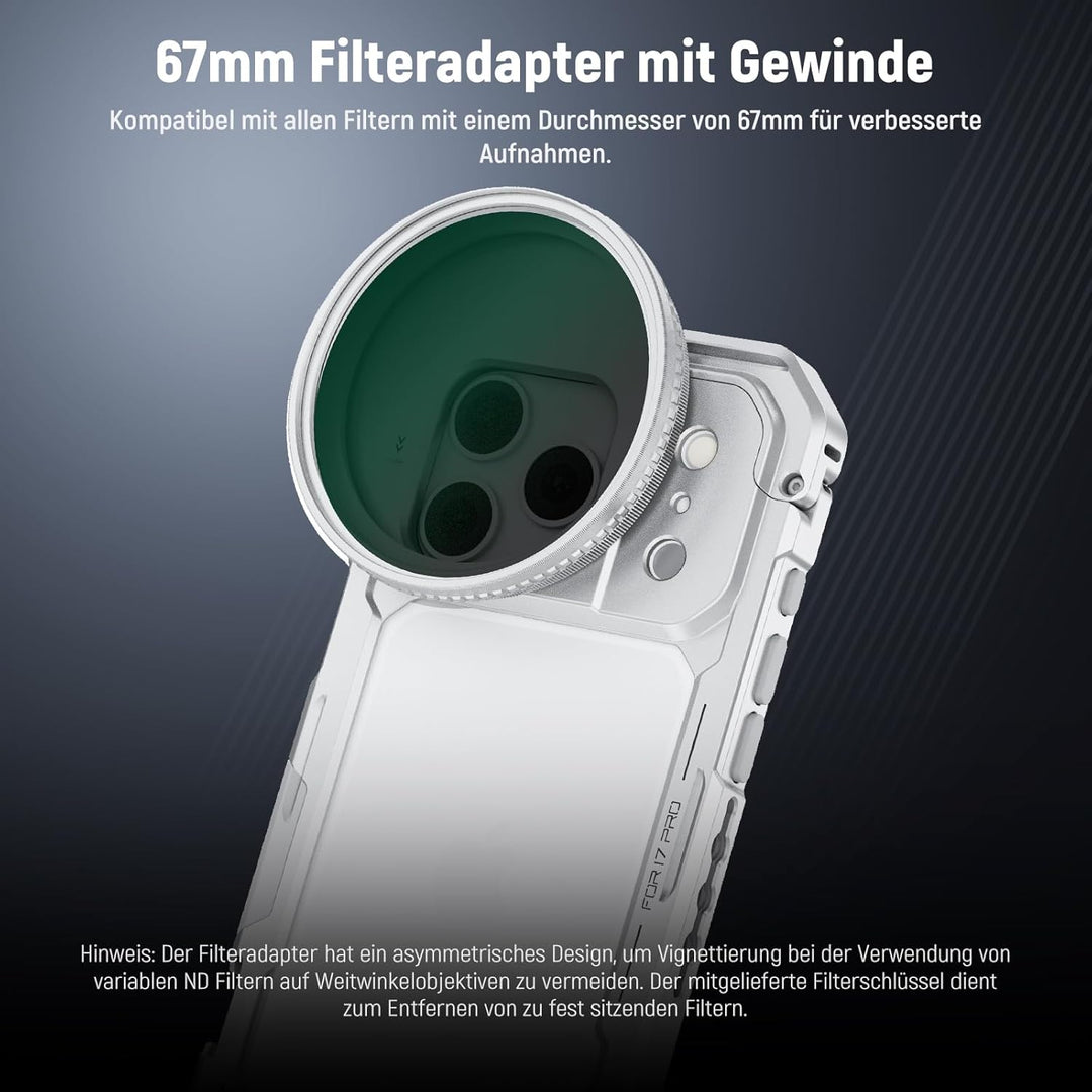 NEEWER Phone Käfig Cage Kompatibel mit iPhone 17 Pro, Schnellwechsel Video Rig Handy Stabilisator Zu