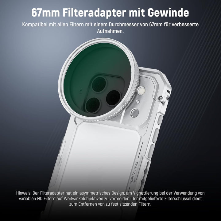 NEEWER Phone Käfig Cage Kompatibel mit iPhone 17 Pro, Schnellwechsel Video Rig Handy Stabilisator Zu