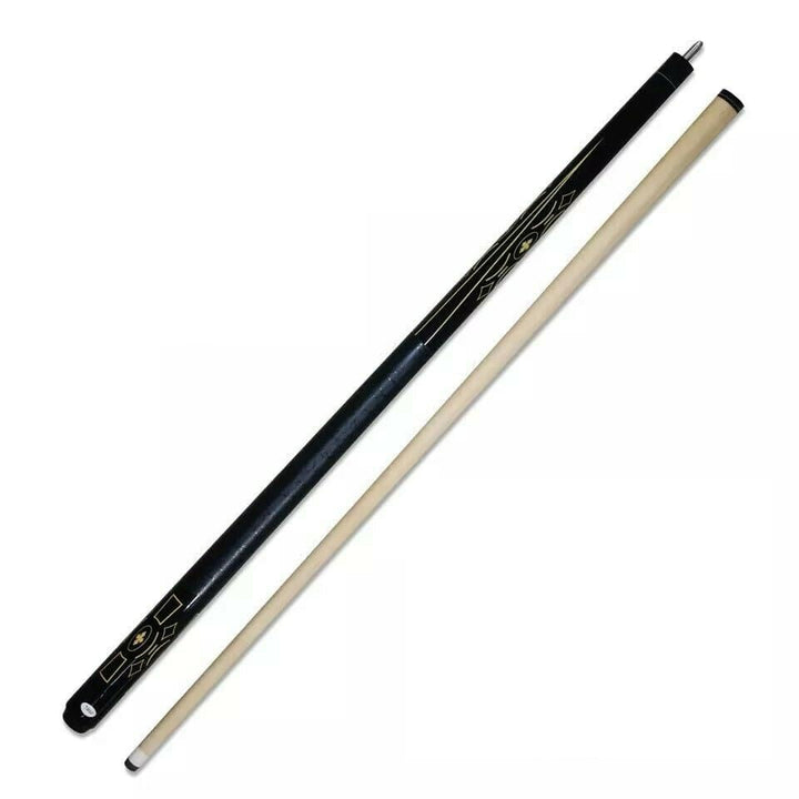 Pegasi Classic Billard Queue - 146cm - Schwarz - Zweiteilig Geronimo