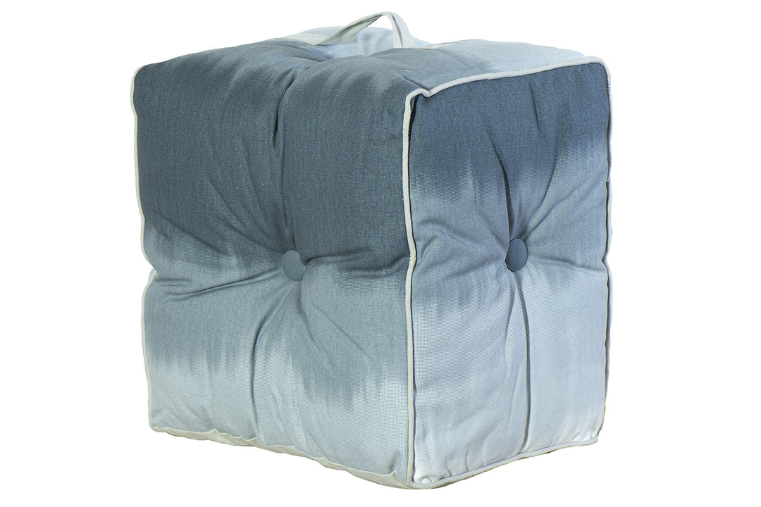 Jute & Co. pouf19gri Sitzsack mit Griff, Leinwand, grau, 40 x 30 x 40 cm