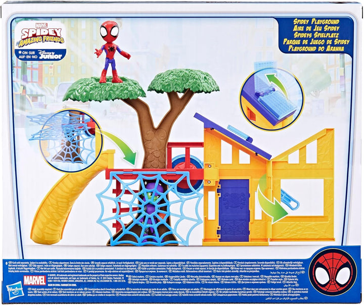 HASBRO Marvel Spidey und Seine Super-Freunde Spideys Spielplatz Spielset mit Spidey Action-Figur, Sp
