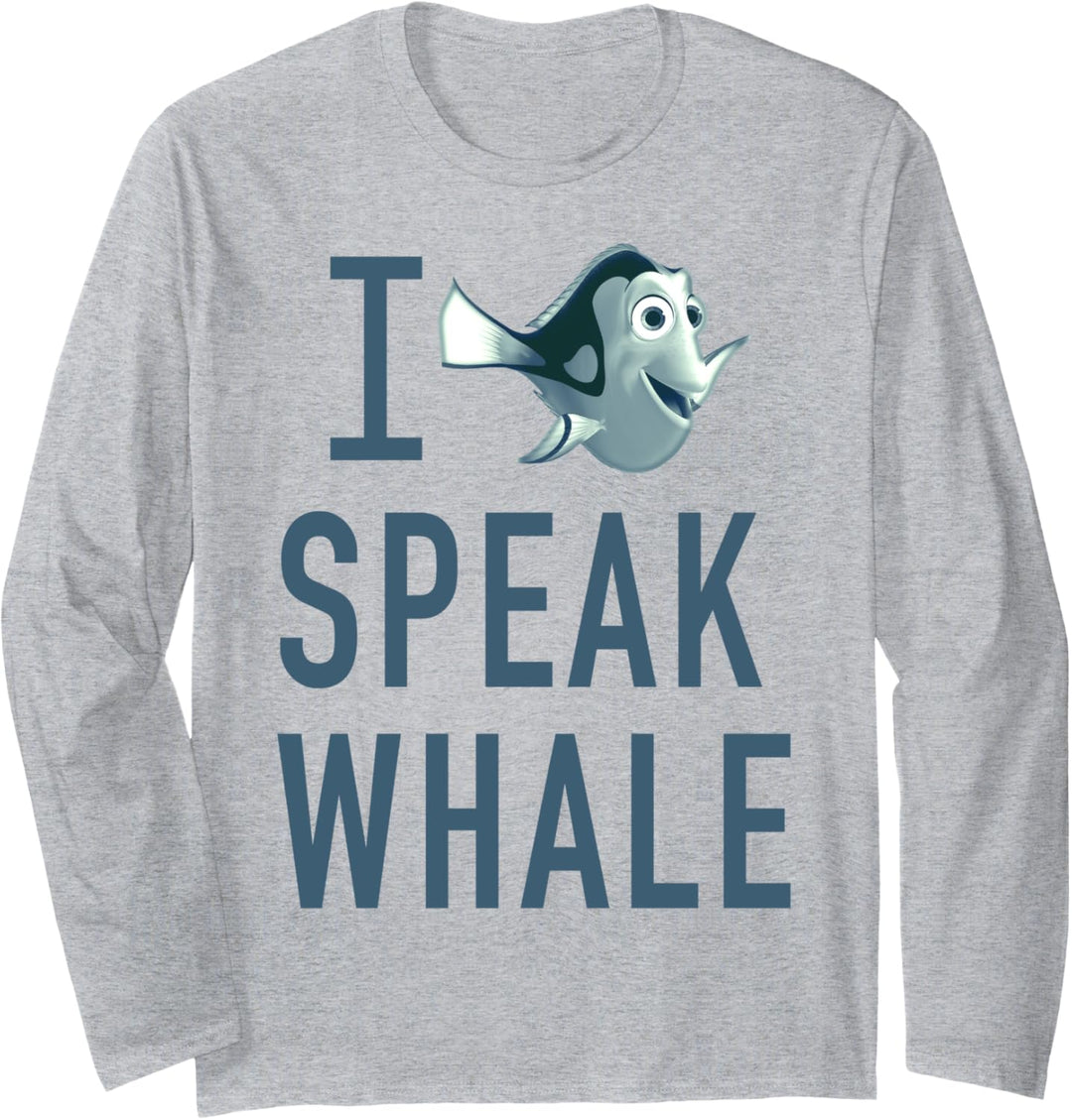 Disney Pixar Finding Dory I Speak Whale Langarmshirt