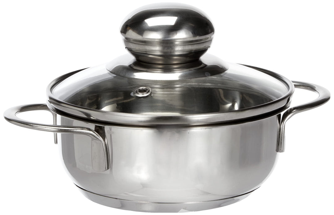 Krüger 2212GL Bratentopf Saturn, 12 cm, Edelstahl 12 cm Bratentop, 12 cm Bratentop