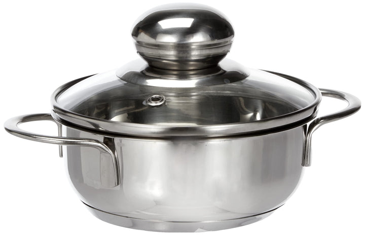 Krüger 2212GL Bratentopf Saturn, 12 cm, Edelstahl 12 cm Bratentop, 12 cm Bratentop