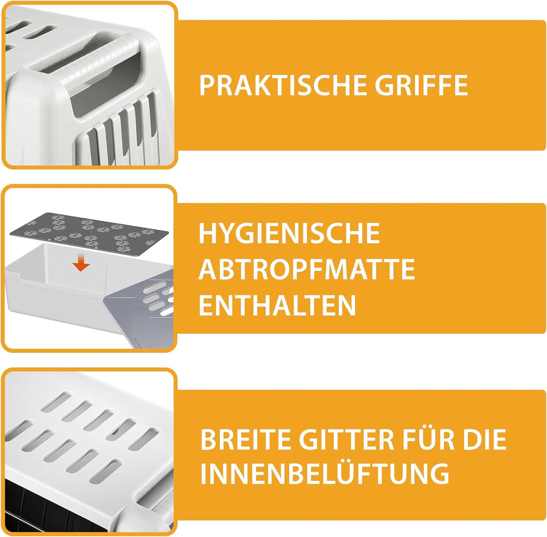Ferplast Hundebox Auto für kleine Hunde ATLAS CAR MINI, Hundetransportbox, Tiertransportbox, 72 x 41