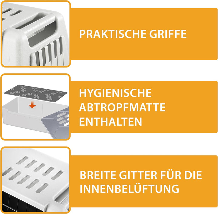 Ferplast Hundebox Auto für kleine Hunde ATLAS CAR MINI, Hundetransportbox, Tiertransportbox, 72 x 41