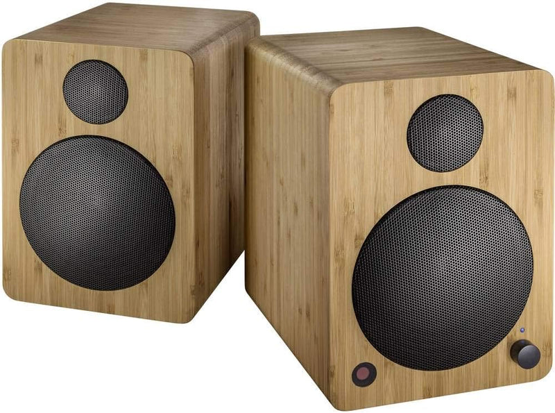 Wavemaster CUBE MINI bamboo - Regallautsprecher-System (36 Watt) mit Bluetooth-Streaming, Digitalans