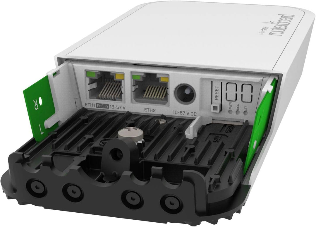 MikroTik wAP AC LTE Kit 867 Mbit/s weiss Ethernet-Verbindung, unterstützt Stromversorgung über diese