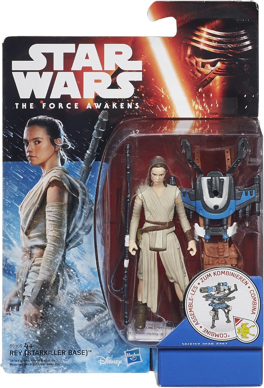 Star Wars Hasbro B3965ES0 - E7 3.75" Basisfigur: Rey (Starkiller Base), Actionfigur