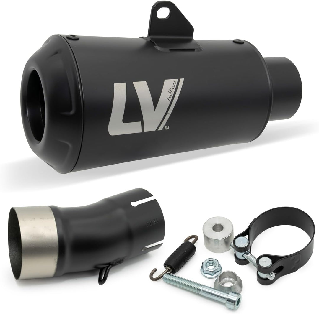 Endschalldämpfer LeoVince SLIP-ON SBK LV-10 FULL BLACK, Edelstahl schwarz, mit Zulassung für Honda C