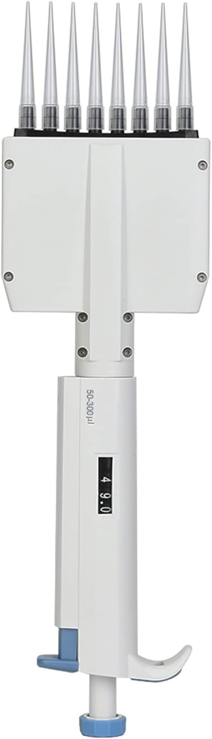 8 Kanal Pipette 50-300μl Pipette Mehrkanalpipette Variables Volumen Mechanische Pipette Manuell Eins