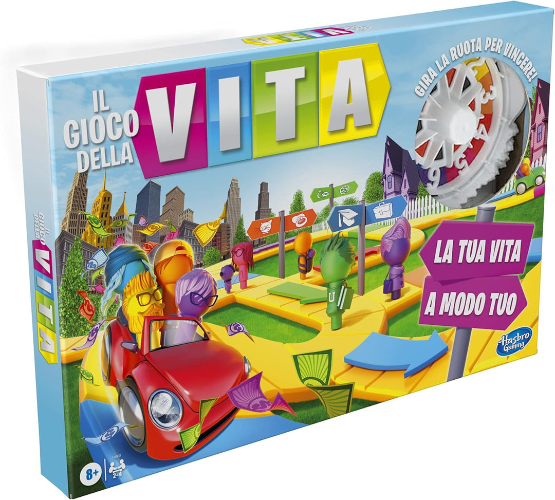 Hasbro Gaming - Spiel des Lebens, EIN passendes Spiel für die ganze Familie, für 2-4 Spieler, Bretts