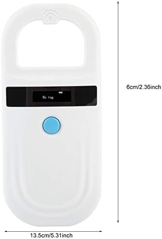 lyrlody Tier-Chip-Lesegerät, Haustier-Chip-Lesegerät, Tragbarer ID-Scanner, Wiederaufladbarer Tragba