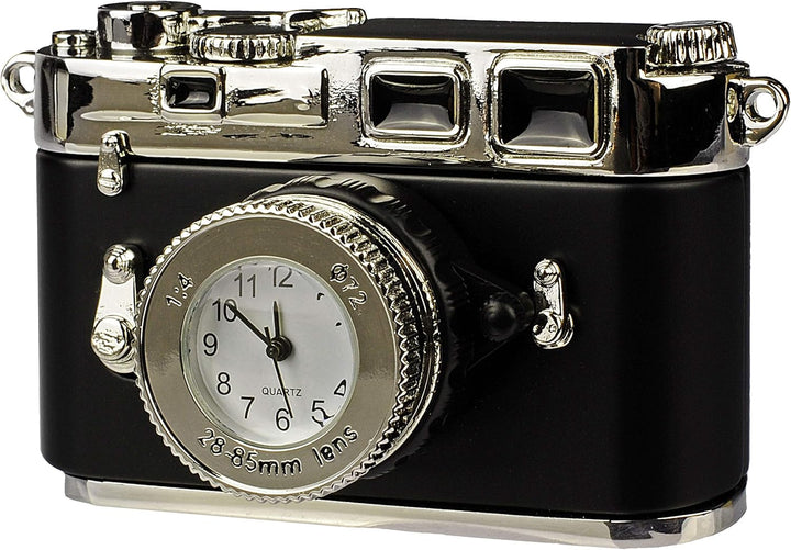 alles-meine.de GmbH kleine - Tischuhr/Miniatur - Uhr - Kamera - Spiegelreflexkamera - aus Metall - 7