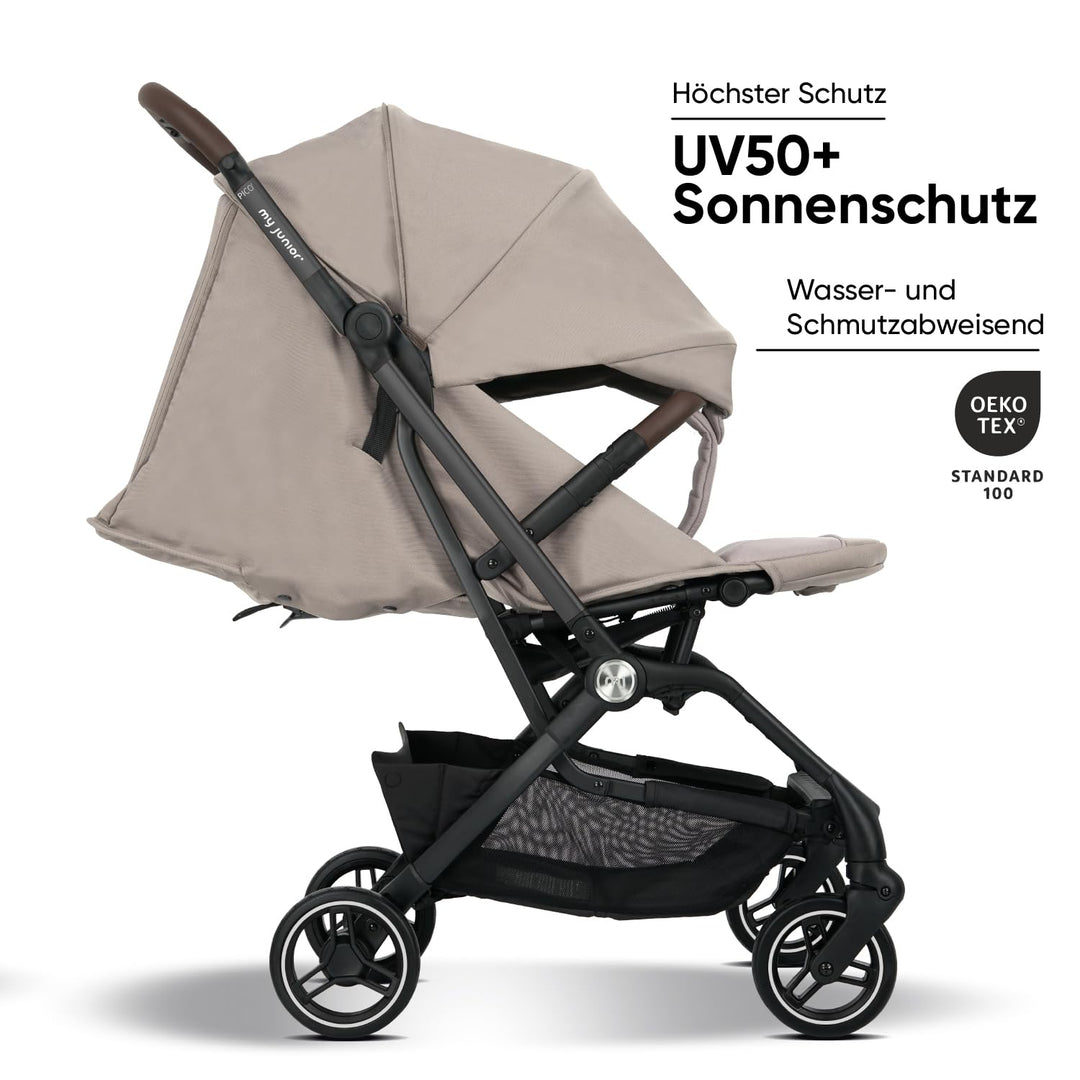 my junior® Buggy PICO² | bis 22kg | Einhand AutoFold-Klappmechanismus | Ergonomische Liegeposition n