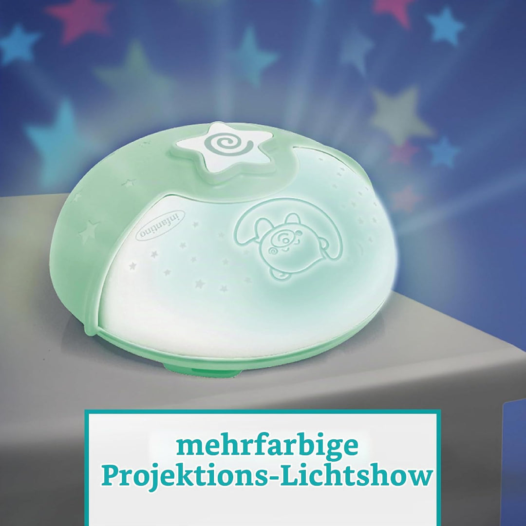Infantino Beruhigendes Licht und Projektor – Ansteckbares Nachtlicht für Kinderbetten mit Grow-With-
