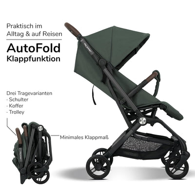 my junior® Buggy PICO² | bis 22kg | Einhand AutoFold-Klappmechanismus | Ergonomische Liegeposition n