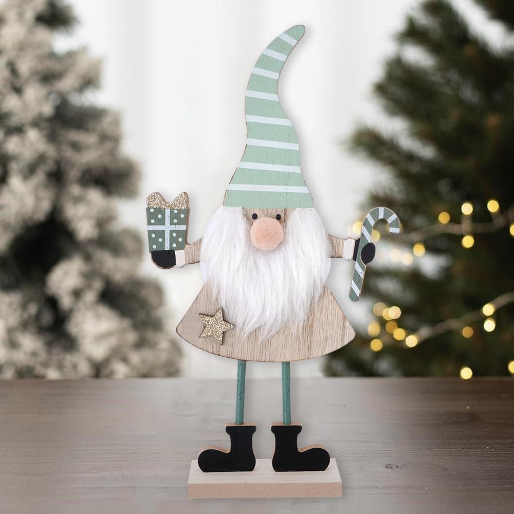 2 X Zwerge Weihnachtsdekorationen Innen Holz Weihnachten Zeichen Nette Bauernhaus Weihnachtsdekorati