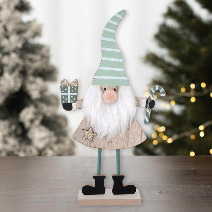 2 X Zwerge Weihnachtsdekorationen Innen Holz Weihnachten Zeichen Nette Bauernhaus Weihnachtsdekorati