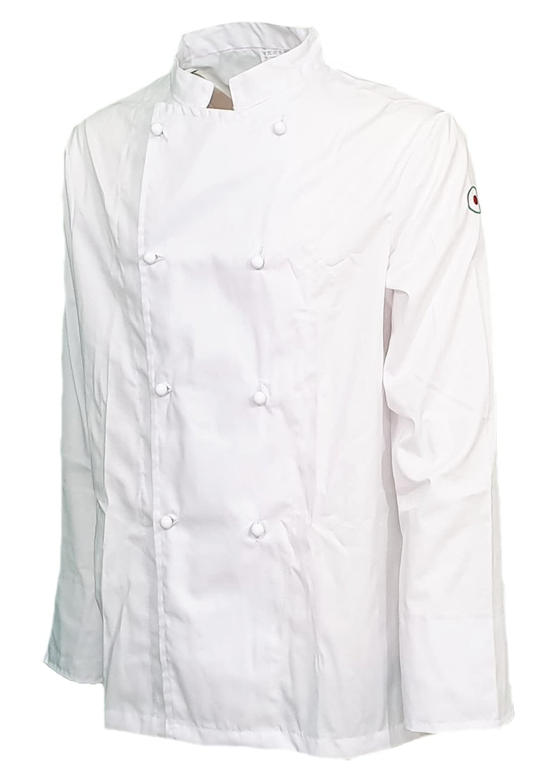 Fratelliditalia Kochjacke Kochkasack Baumwolle Weiss Knöpfe Klassisch geteilt XS bis XXL, S