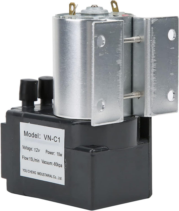 DC 12V/24V Mini-Vakuumpumpe, 10W 15L/min Elektrische Tragbare Luftpumpe mit Halter, Unterdruck-Saugp