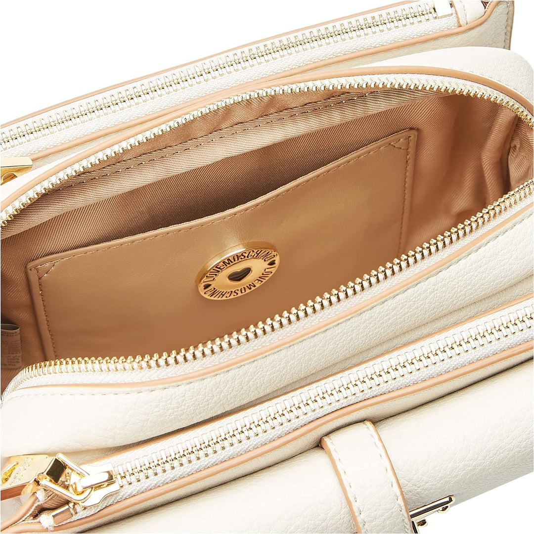 Love Moschino Damen Jc4317pp0gkw0103 Schultertasche, Ecru
