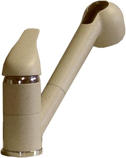 Küchenarmatur, Spültisch, Armatur, Wasserhahn mit Brause, Granit Beige