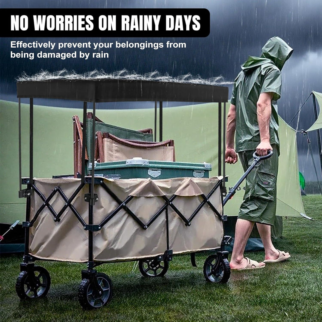 Roadtime Markise für Bollerwagen Faltbare,Regenschutzhülle Bollerwagen,Markise Shade Cover für Kinde