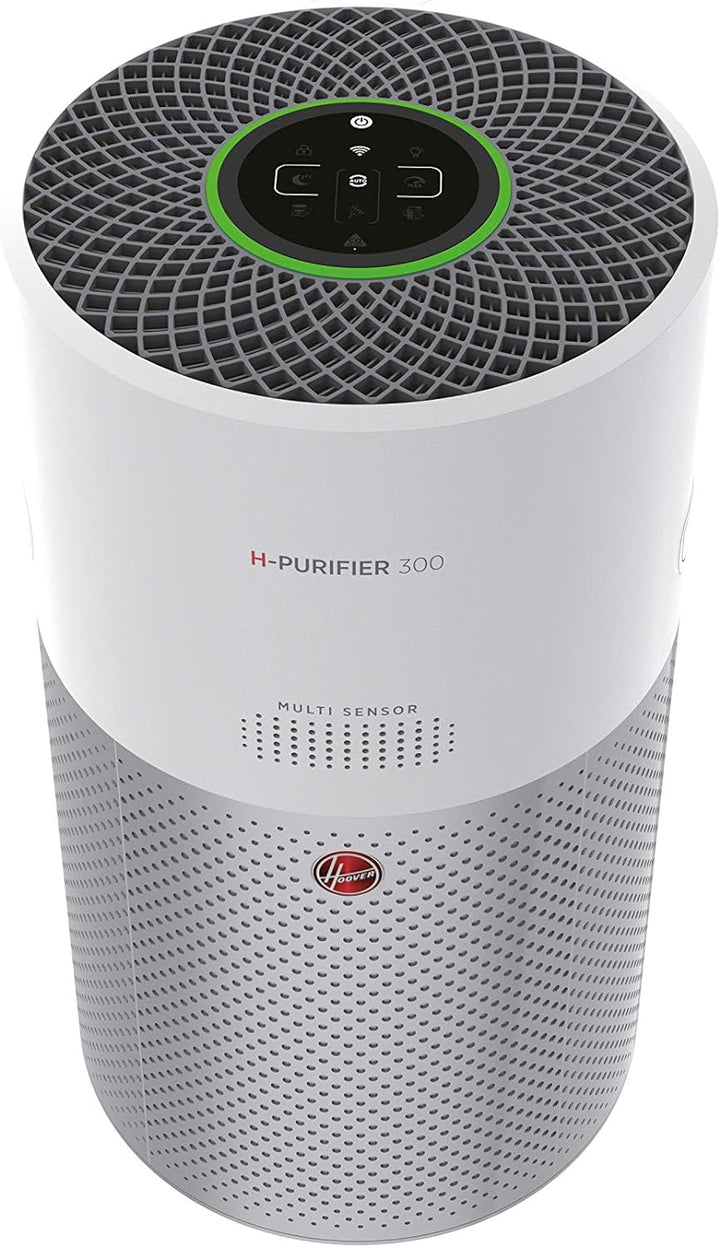 Hoover H-PURIFIER 300 Luftreiniger, 3-fach Filter inkl. HEPA 13, entfernt bis zu 99,97% der Allergen