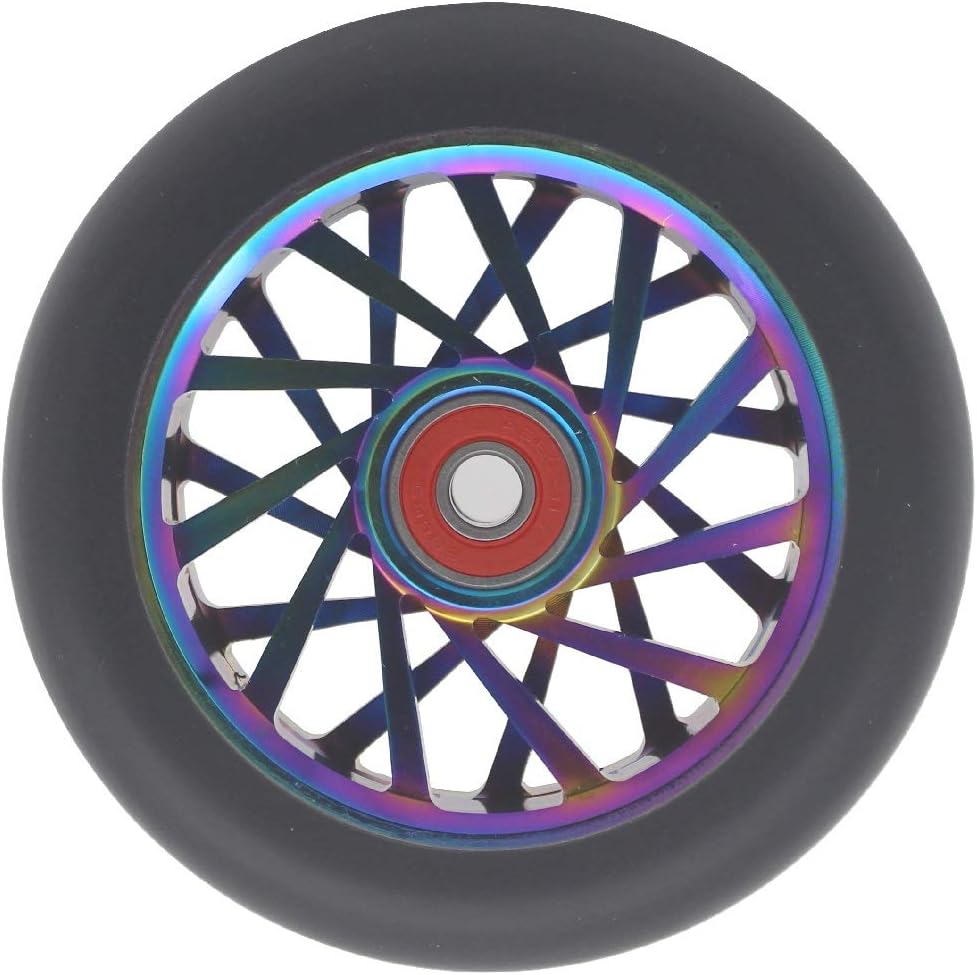 aibiku 2 Stück 110mm Hohlkern Stunt Scooter Rollen – ABEC 11 Kugellager installiert – Passend für Ap