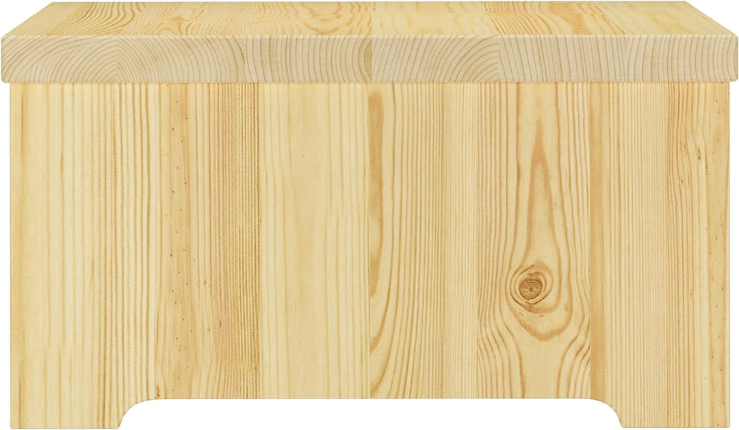 Erst-Holz Nachtkästchen niedriger Nachttisch ohne Schublade Kiefer massiv lackiert 90.20-K15