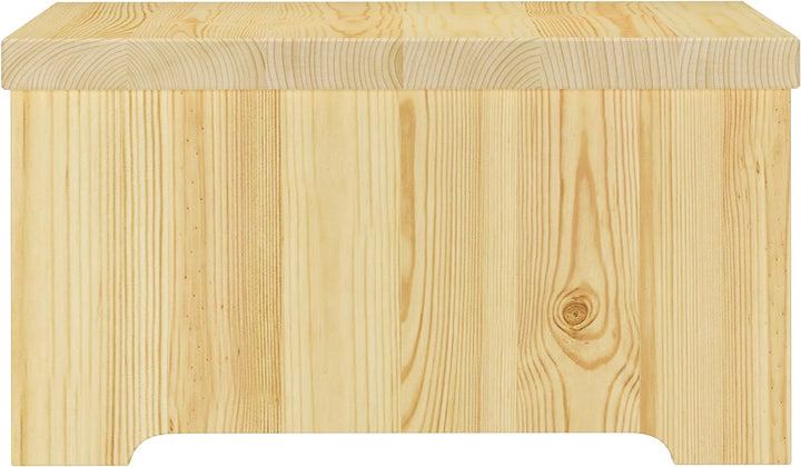 Erst-Holz Nachtkästchen niedriger Nachttisch ohne Schublade Kiefer massiv lackiert 90.20-K15