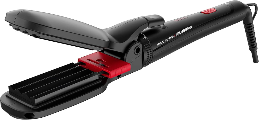 Rowenta x Karl Lagerfeld Looks Infinitos 9 in 1 CF422L- Haarglätter und Lockenstab, Lockenstab, heis