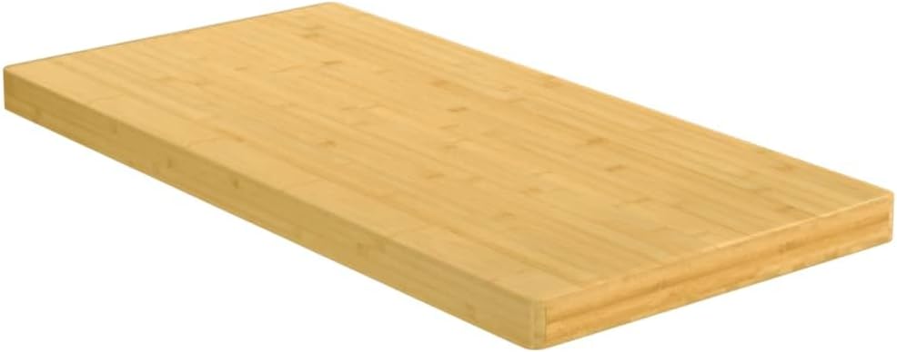 vidaXL Tischplatte, Bambustischplate für Couchtische Beistelltische, Esstischplatte mit abgerundeten