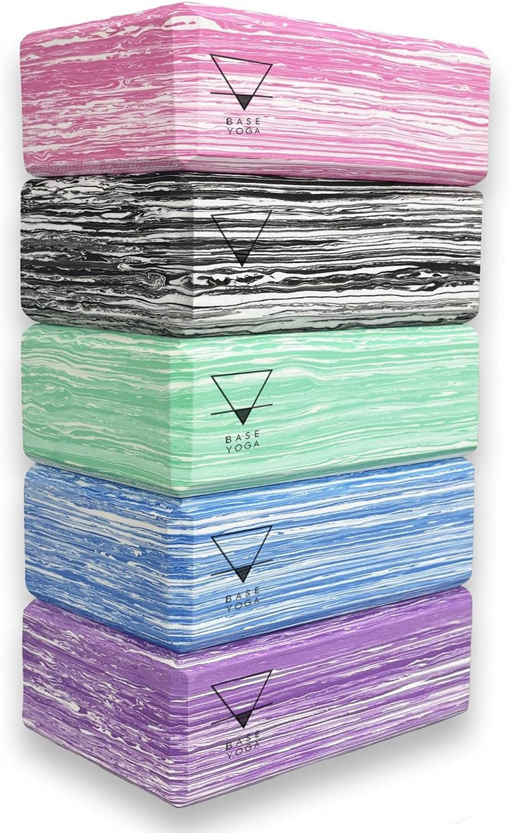 Yoga Block - 1 oder 2 PC-Set - Einzigartiger starker/Fester/Leichter Eva-Schaumblock/Ziegel (Lila x