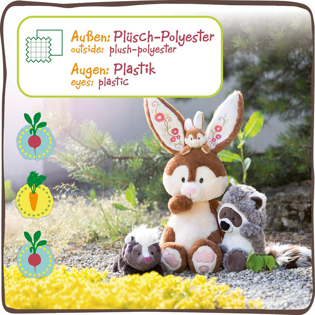NICI Kuscheltier Waschbär Rauly Raccoon 35cm – Waschbär Plüschtier für Mädchen, Jungen & Babys – Fla