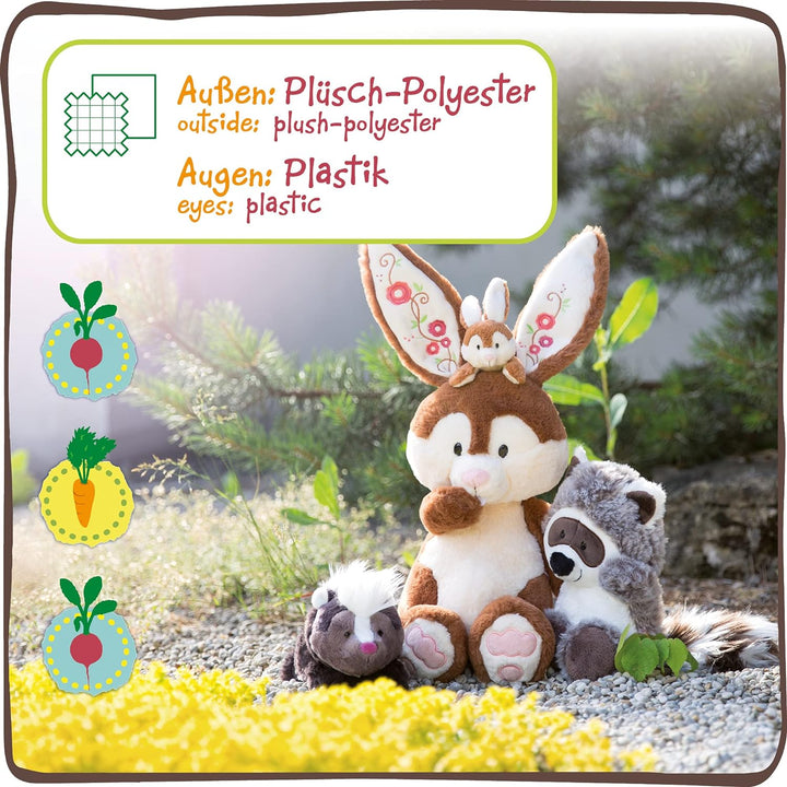NICI Kuscheltier Waschbär Rauly Raccoon 35cm – Waschbär Plüschtier für Mädchen, Jungen & Babys – Fla