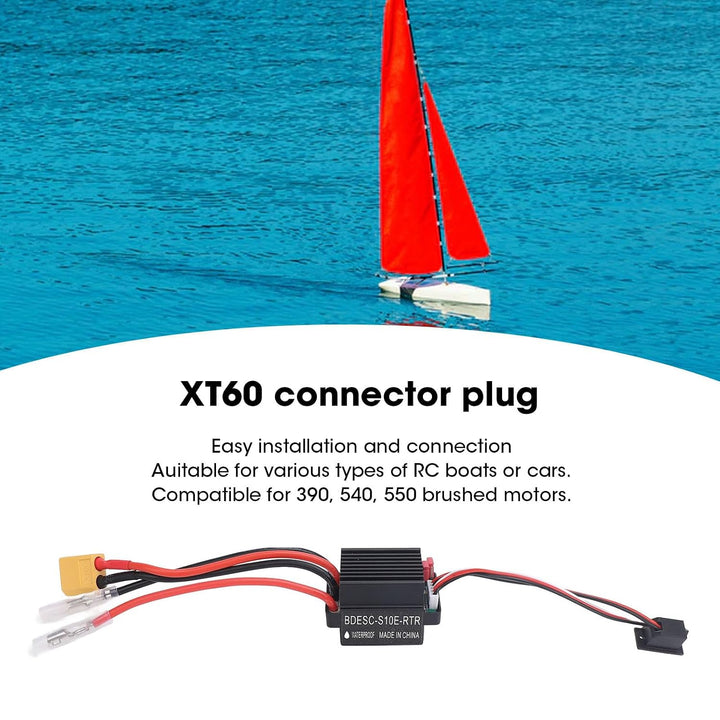 320A Brushed ESC Geschwindigkeitsregler, Geschwindigkeitsregler mit XT60-Anschluss für 390, 540, 550
