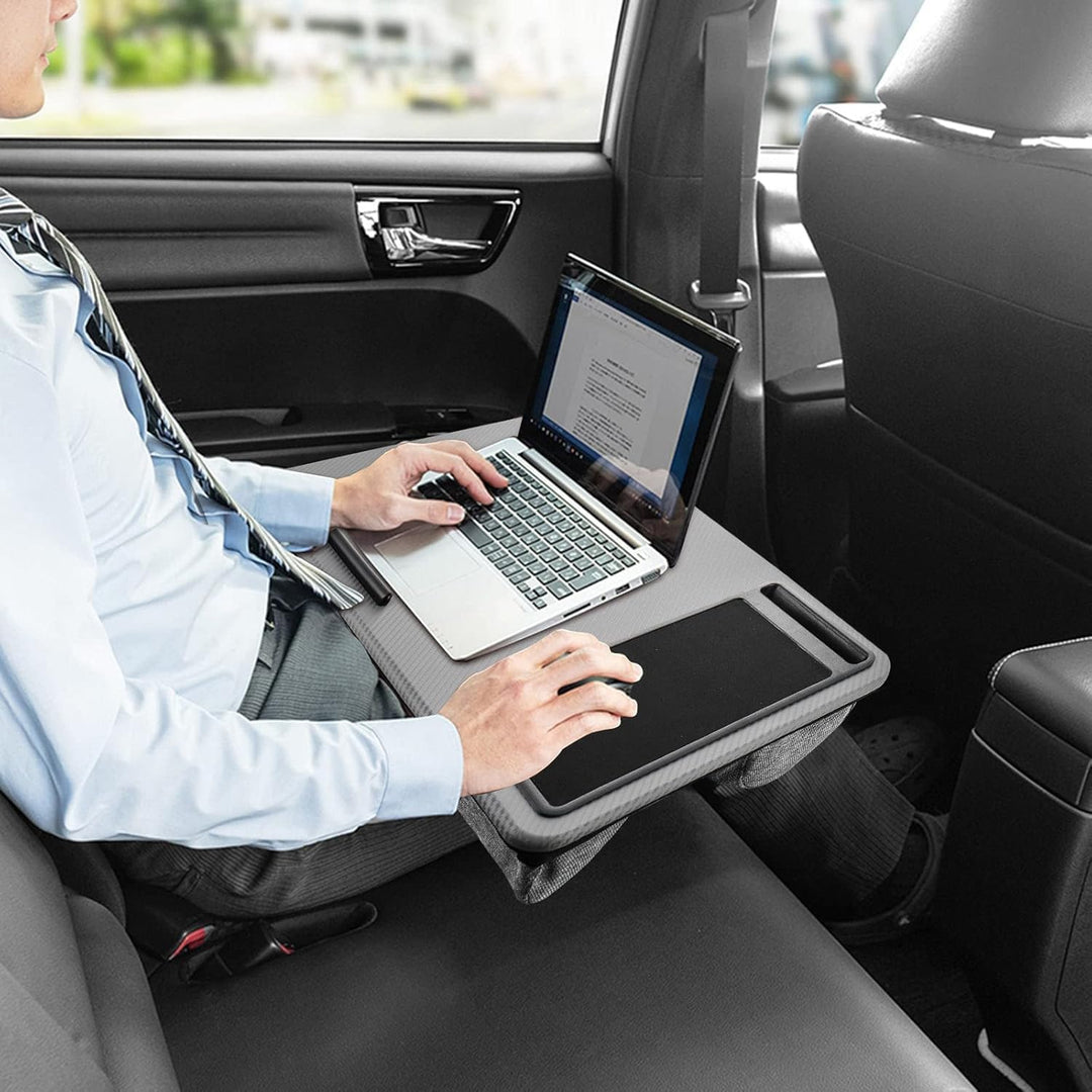 Laptop Lap Tray mit Kissen & Mauspad – Ergonomischer Laptop Tisch 57,5x30,5x6cm für Bett, Sofa & Bod