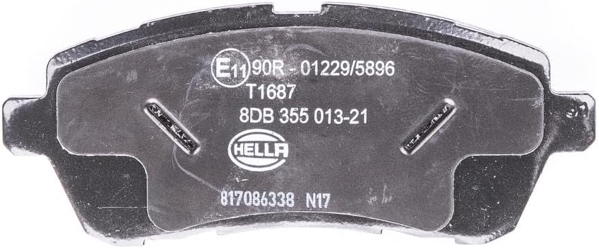 HELLA PAGID 8DB 355 013-211 Bremsbelagsatz - T1687 - Dicke/Stärke: 17.6mm - Bremssystem: Lucas - nic