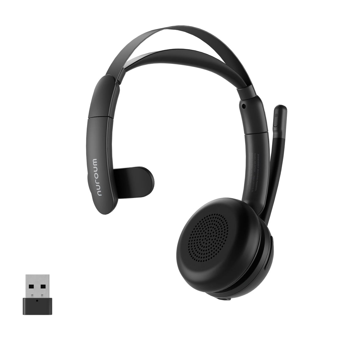 Nuroum HP31SU(2nd Gen) Bluetooth Headset mit Mikrofon Wireless, AI Geräuschunterdrückende Mics für A