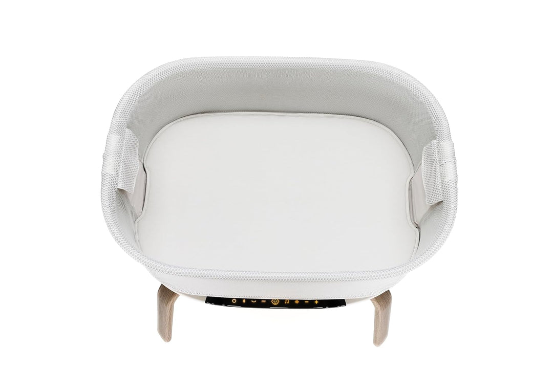 Graco Eluma™ Nest Baby-Beistellbett mit Cry-Detection-Technologie, Luna | Ab Geburt bis max. 9 kg, e