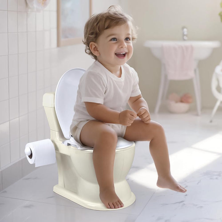 Dolu XL Pädagogisches Töpfchen – bequem & einfach zu bedienen – Relax Beige – perfekt für das Töpfch
