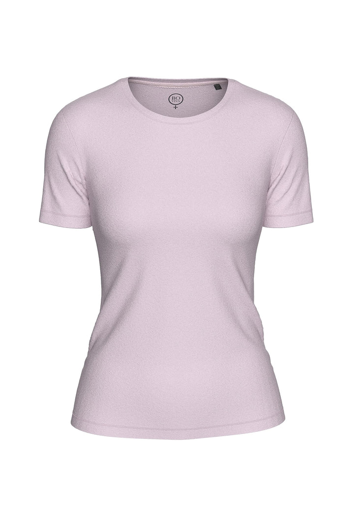 BOVIVA 10100 Damen Basic Rundhals (Round-Neck) Kurzarm T-Shirt/Jersey tshirt Oberteile, Basics und S