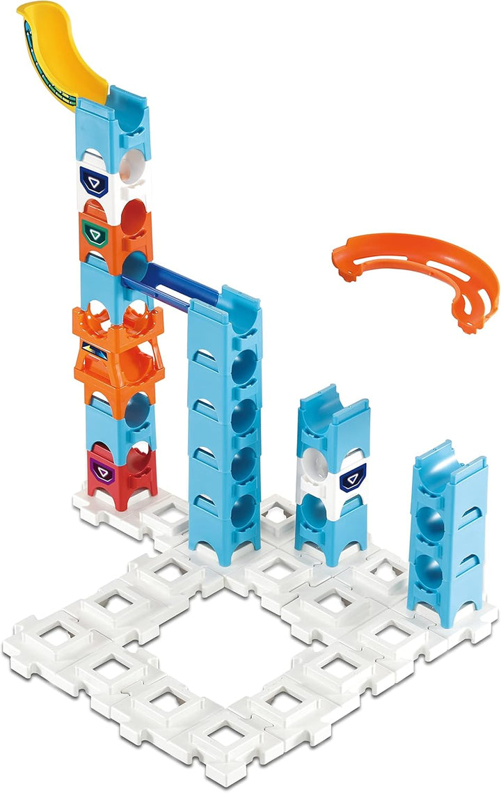 VTech 529603 Marble Rush Double Drop Set Murmelbahn-Bausatz, englische Version Doppeltes Tropfen-Set