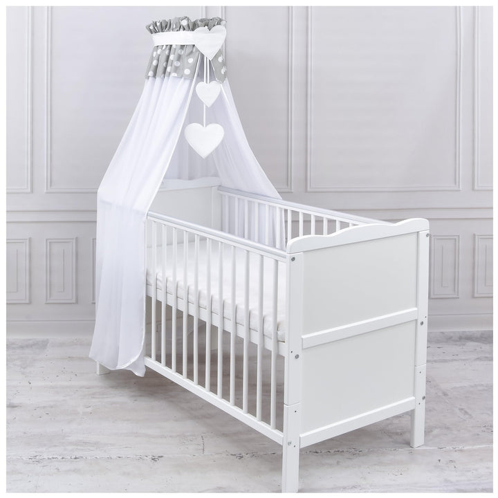 Generisch Baby Delux Babybett Himmel Betthimmel Chiffon Baldachin für Babybett Kinderbett Wiege Stub