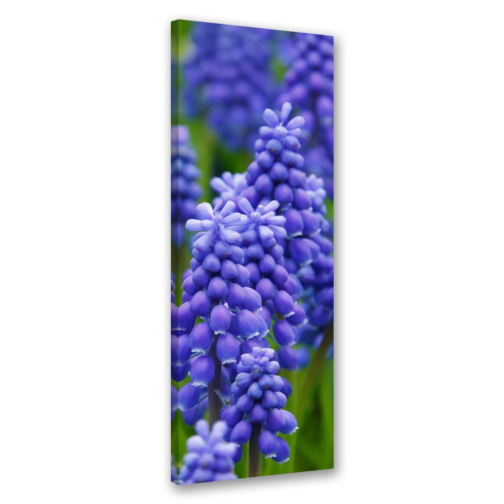 Feeby Wandbild Blumen Druckbild Leinwandbild abstrakt Violett 40x120 cm Leinwandbild 40x120 cm Viole