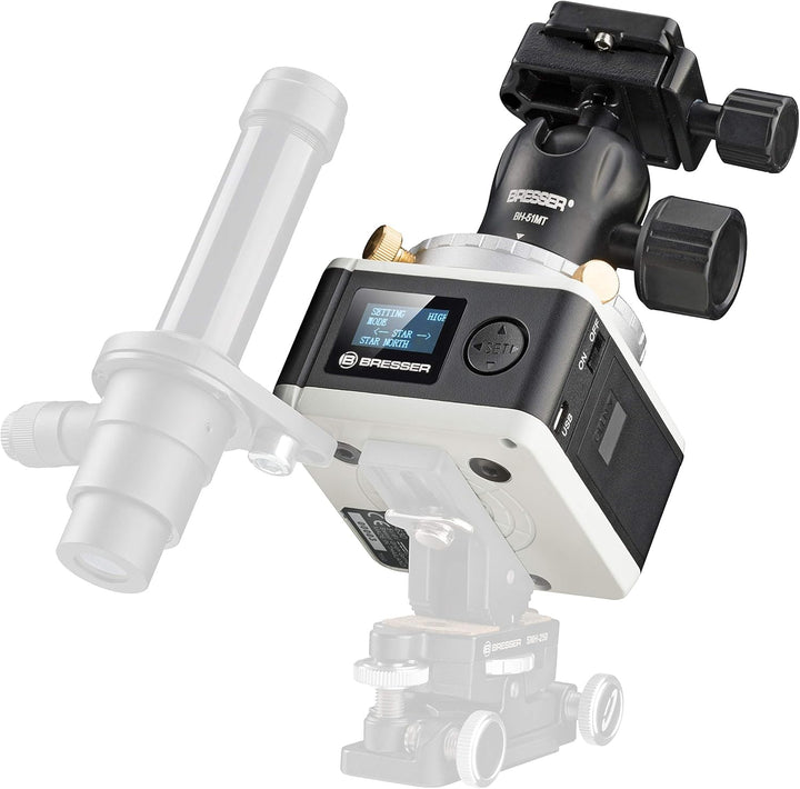 Bresser Teleskop StarTracker Astrofoto Montierung PM-100 für Langzeitaufnahmen oder Zeitraffer Teles