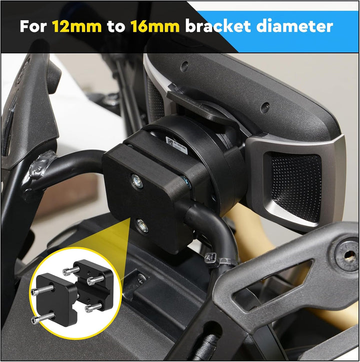 SWAWIS Motorrad GPS Navigationshalter, 12-16mm Lenkerhalterung Handyhalterung, Modifikation Zubehör